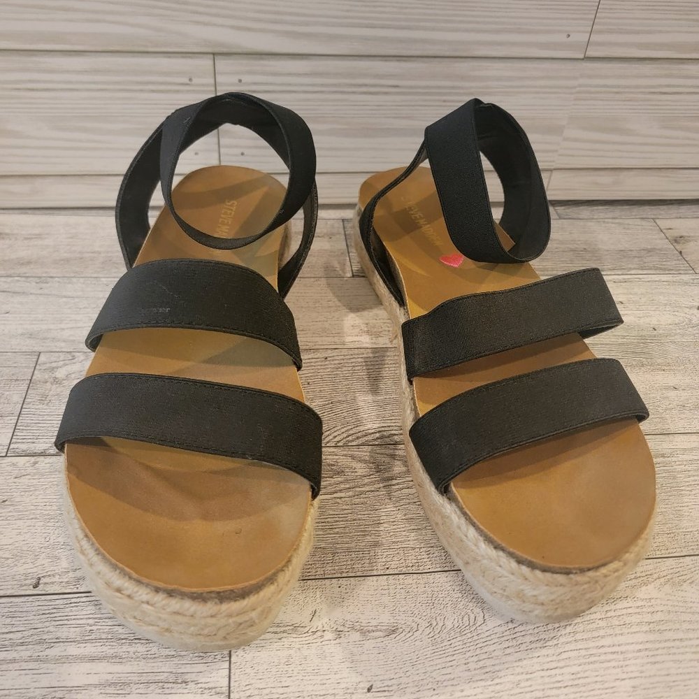 Kids Steve Madden Bandi Elastic Cork Platform Sandals